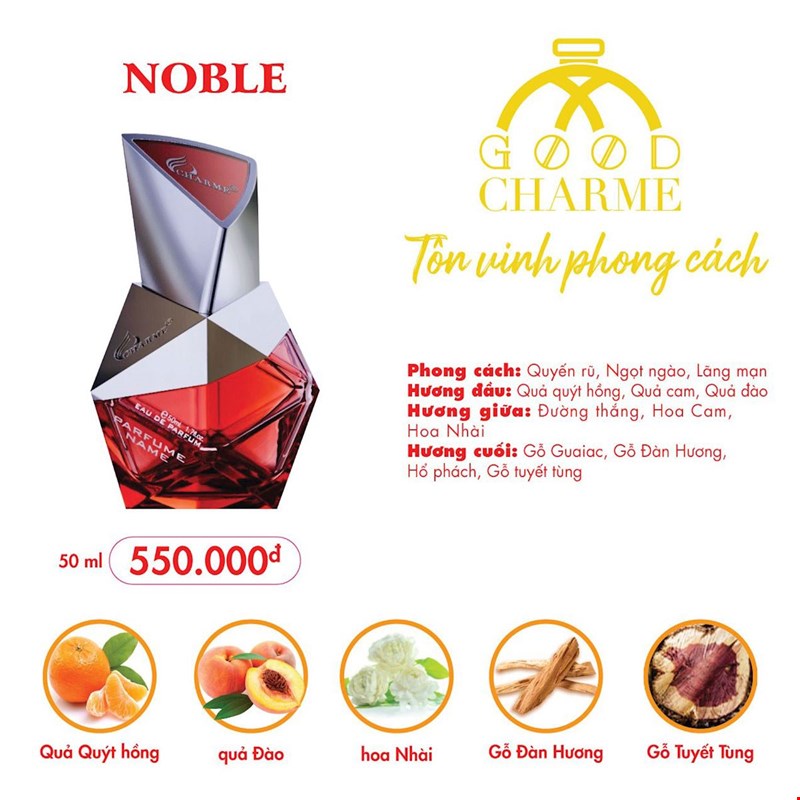 Nước Hoa Charme Noble Cho Nữ 50ml